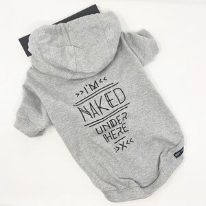 EASY TIGER | Graphic Dog Hoodie Grey Fleece Medium